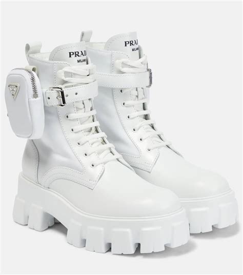 prada monolith boots white|prada monolith boots men's.